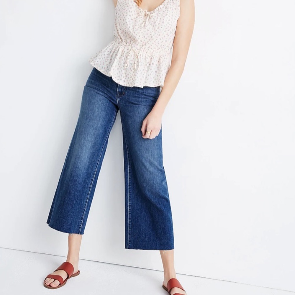 Madewell wide leg crop